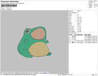 Frog Embroidery
