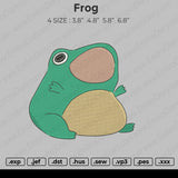 Frog Embroidery