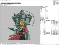 Fullmetal Alchemist v2 Embroidery