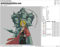 Fullmetal Alchemist v2 Embroidery