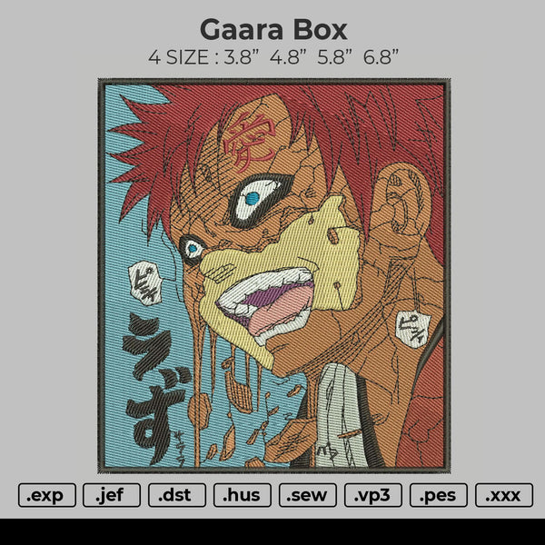 Gaara Box Embroidery