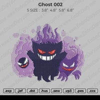 Ghost 002 Embroidery