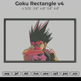 Goku Rectangle v4 Embroidery