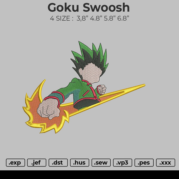 Goku Swoosh Embroidery