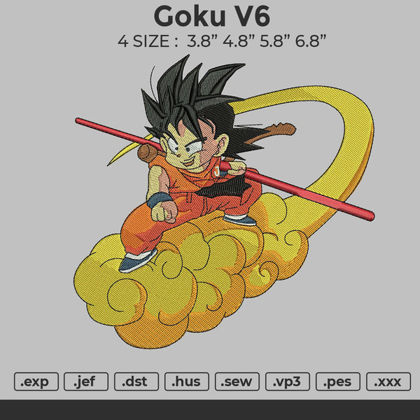 Goku V6 Embroidery