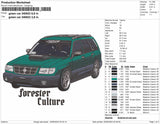 Green Car 2405 Embroidery File 6 sizes