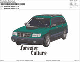 Green Car 2405 Embroidery File 6 sizes