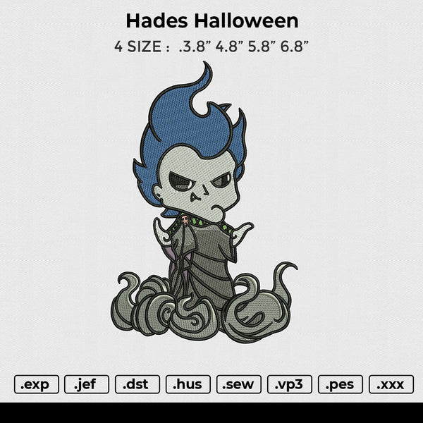 Hades Halloween Embroidery