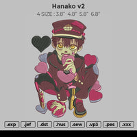 Hanako Kun v2 Embroidery