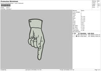 Hand Embro Embroidery File 6 sizes