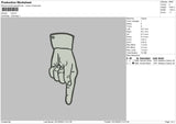 Hand Embro Embroidery File 6 sizes