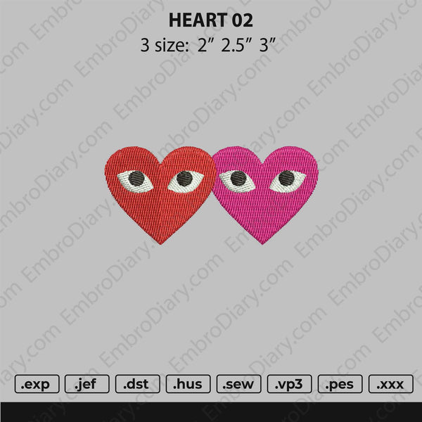 Heart 02 Embroidery