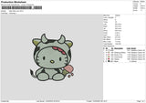 Hk Cow Embroidery File