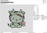 Hk Cow Embroidery File