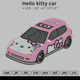 Hello Kitty Car Embroidery