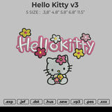 Hello Kitty V3 Embroidery