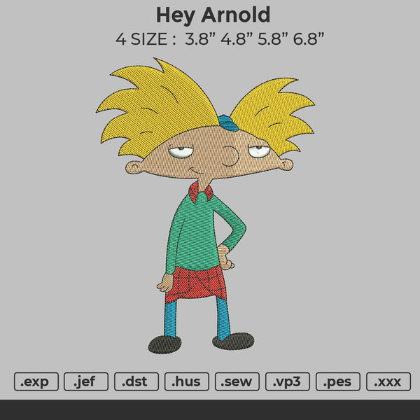 Hey Arnold Embroidery
