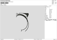 Hip Embroidery File 6 sizes