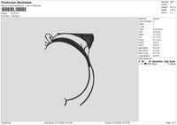 Hip Embroidery File 6 sizes