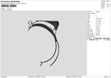 Hip Embroidery File 6 sizes