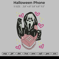 Halloween Phone Embroidery