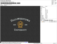 Halloweentown White Embroidery