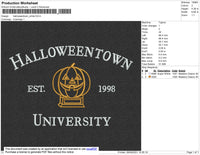 Halloweentown White Embroidery