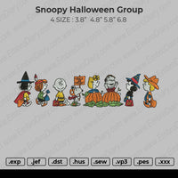 Snoopy Halloween Group Embroidery