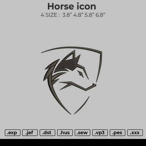 Horse Icon Embroidery