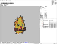 Happy Fire Embroidery