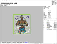 Israel Adesanya Embroidery