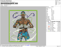 Israel Adesanya Embroidery