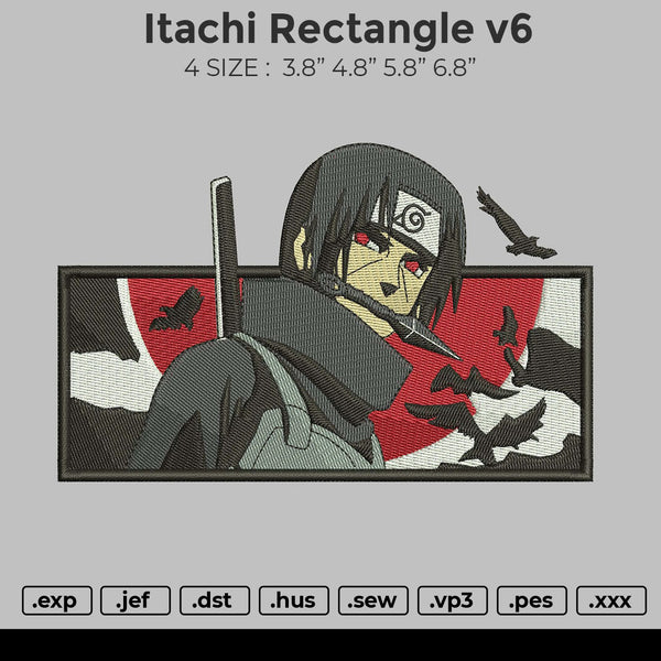 Itachi Rectangle V6 Embroidery
