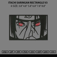 Itachi Saringan Rectangle V3 Embroidery File 6 sizes