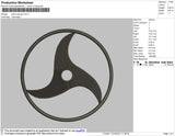 Itachi Eye Bw Embroidery