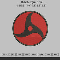 Itachi Eye 002 Embroidery