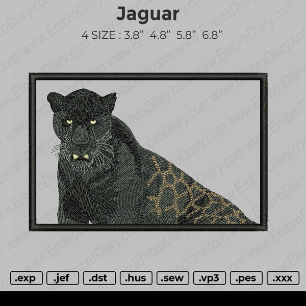 Jaguar Embroidery