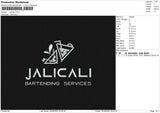 Jalicali Embroidery File 4 size