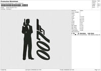 James Bond 007 Embroidery
