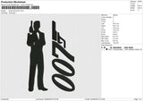 James Bond 007 Embroidery