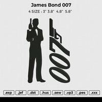 James Bond 007 Embroidery