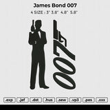 James Bond 007 Embroidery