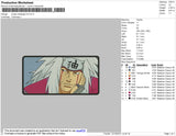 Jiraiya Rectangle Embroidery