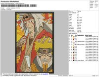 Jiraiya Rectangle V3 Embroidery