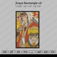 Jiraiya Rectangle V3 Embroidery