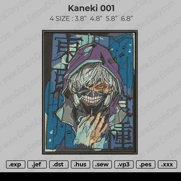 Kaneki 001 Embroidery