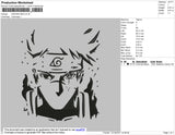 Kakashi BW Embroidery