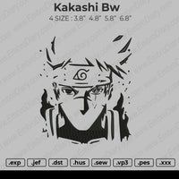 Kakashi BW Embroidery