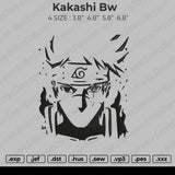 Kakashi BW Embroidery