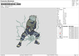 Kkashi Power Embroidery File 6 sizes